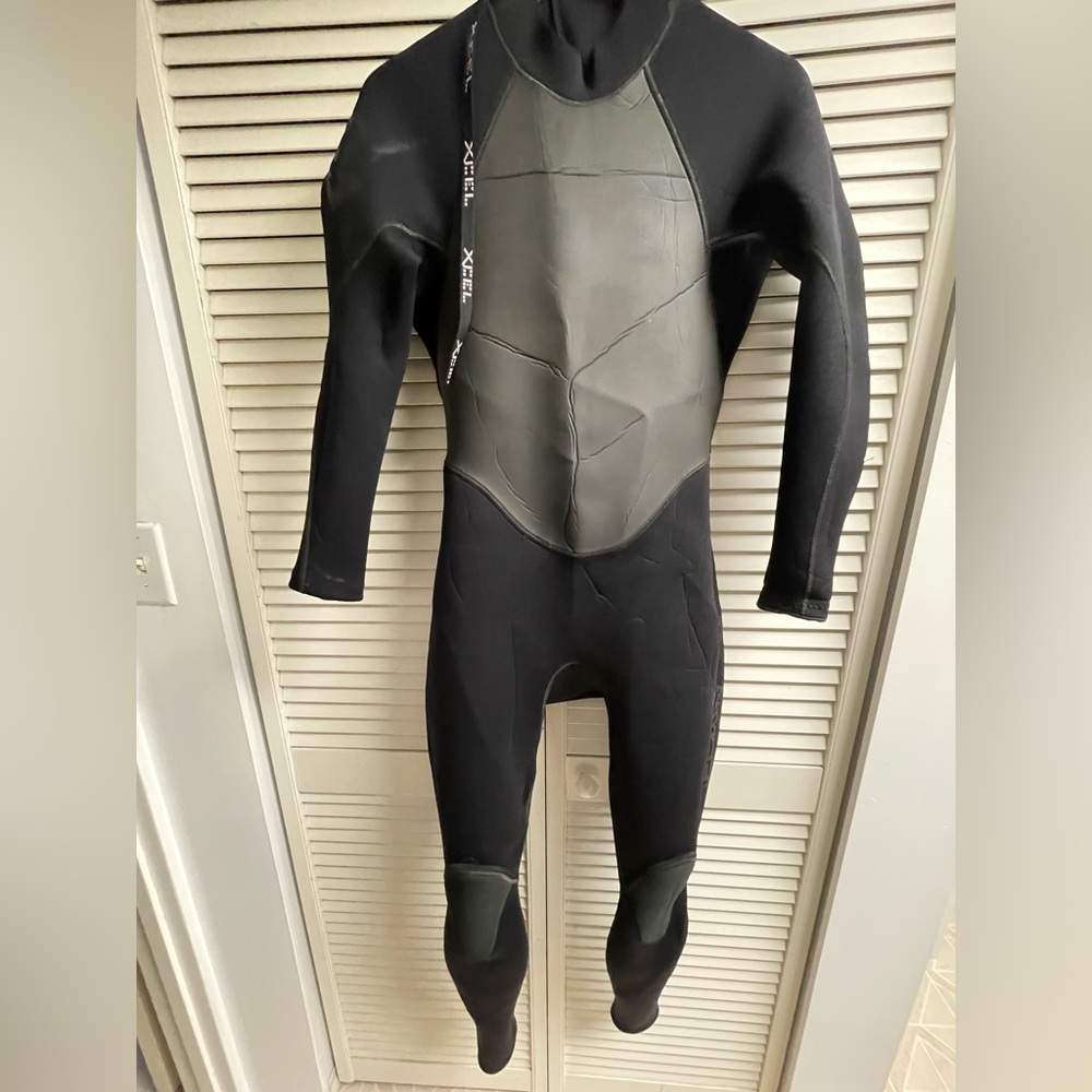 Men’s Black/Gray Full Wetsuit - Insulated Swim/Buoyancy Suit